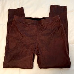 Free People suede leggings